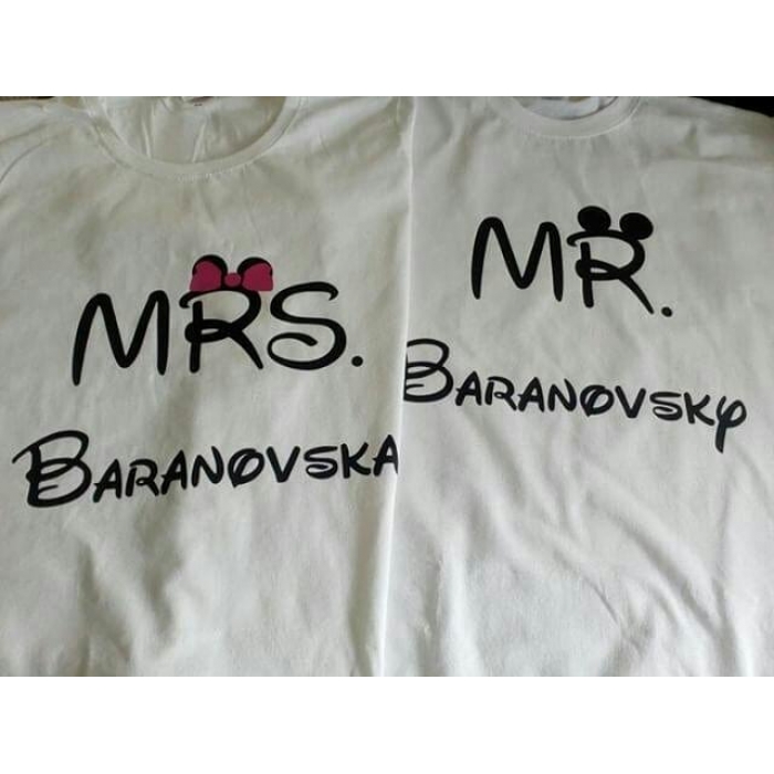 Парні футболки Mr_Mrs Mickey