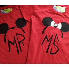 Парні футболки MR_MS Міккі маус