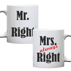 Парні горнятка Mr & Mrs right