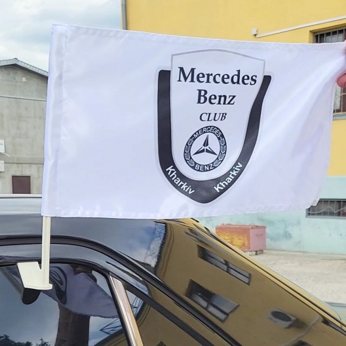 Друк автомобільних прапорів, 2х сторонні, на скло