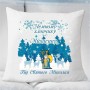 Іменна новорічна подушка подарунок від Святого Миколая