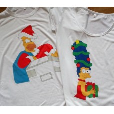 Новорічні футболки Симпсони
