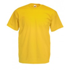 Однотонна чоловіча футболка жовтого кольору