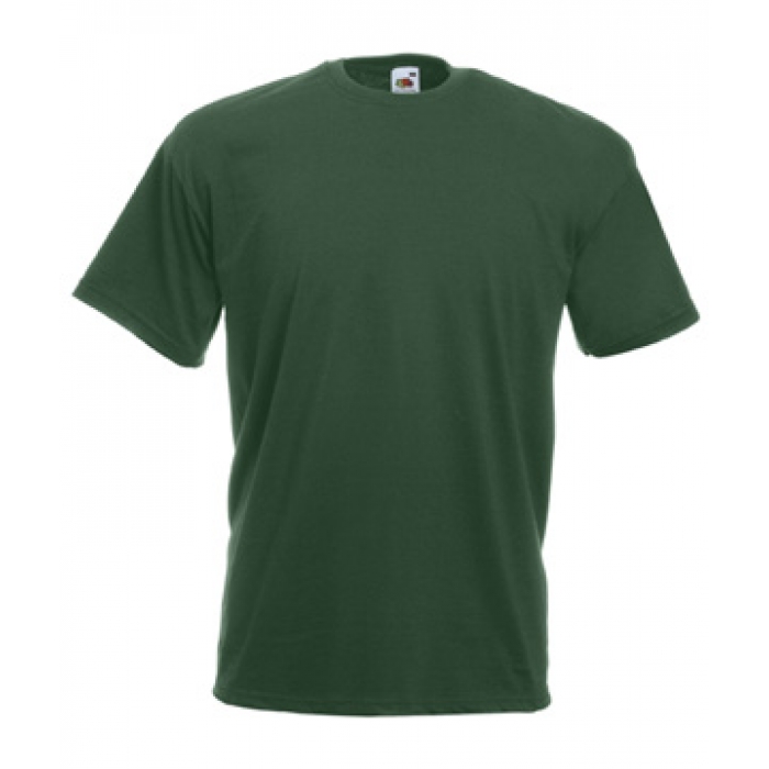 Однотонна чоловіча футболка темно-зеленого кольору