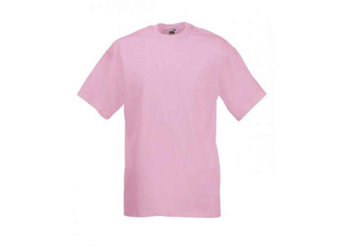 Однотонна чоловіча футболка рожевого кольору