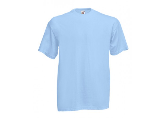Однотонна чоловіча футболка блакитного кольору