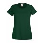 Однотонна жіноча футболка темно зеленого кольору