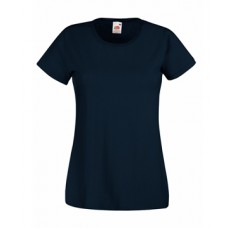 Однотонна жіноча футболка глибоко темно-синього кольору