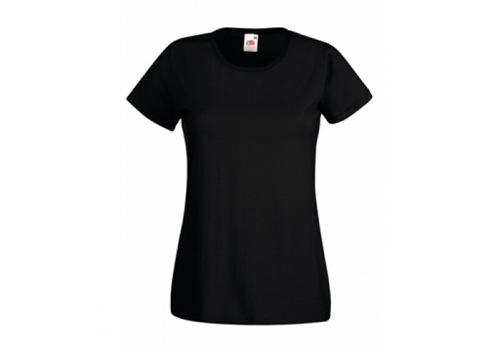 Однотонна жіноча футболка чорного кольору