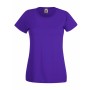 Однотонна жіноча футболка фіолетового кольору
