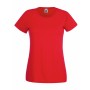Однотонна жіноча футболка червоного кольору