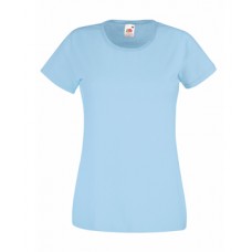 Однотонна жіноча футболка блакитного кольору